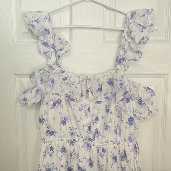Loveshackfancy x Target Amelia Ruffle Floral Cotton White Dress Medium EUC - Picture 5 of 10